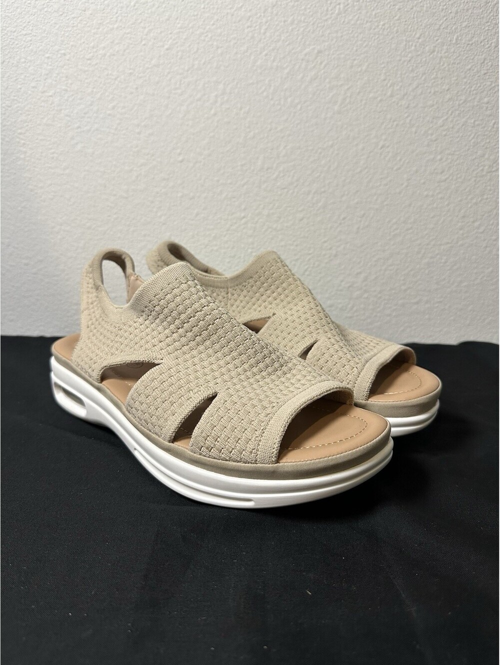 mysoft Womens Comfortable Walking Sandals Slip On Air Cushion Slingback Open ...